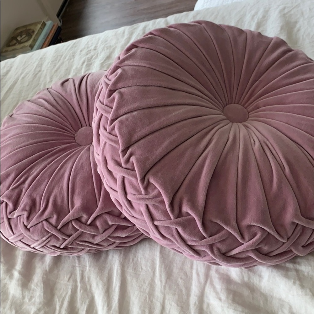 Urban Outfitters velvet pillows